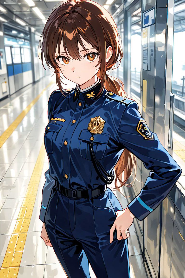 脱衣キャラ選択 / 女性警察官 / Policewoman