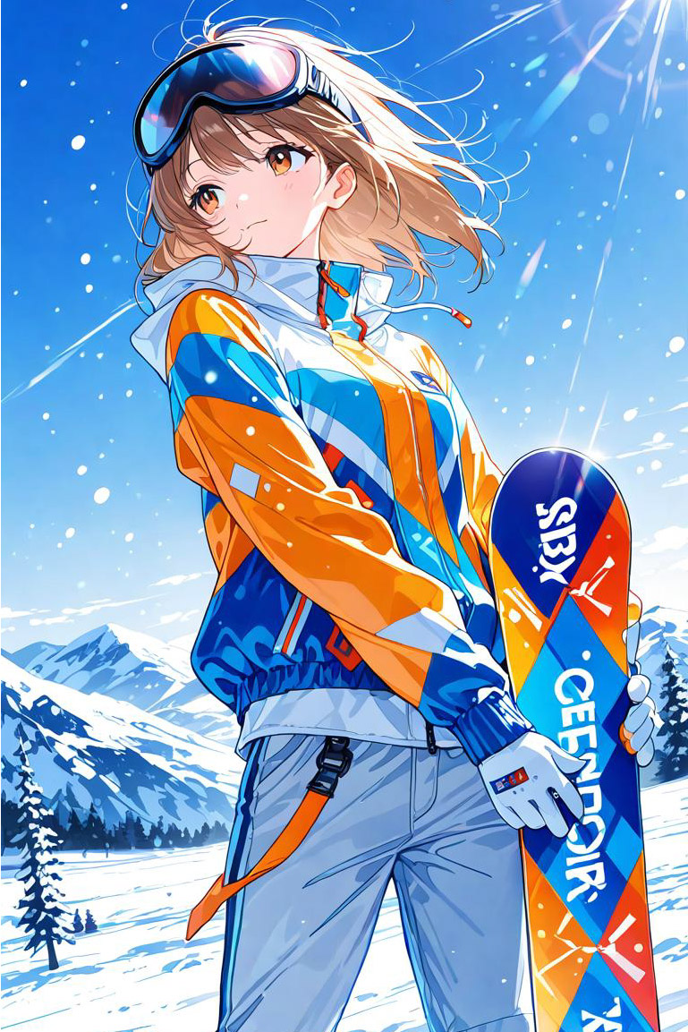 脱衣キャラ選択 / スノボ少女 / Winter Girl