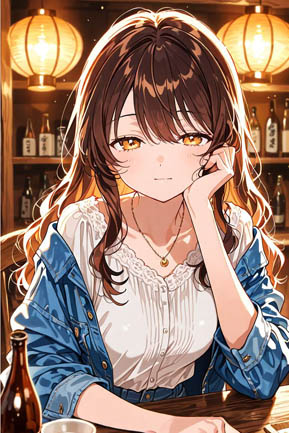 脱衣キャラ選択 / 居酒屋の少女