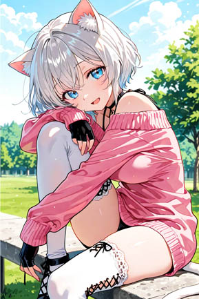 脱衣前の元気な女の子 / 脱衣マインスイーパー