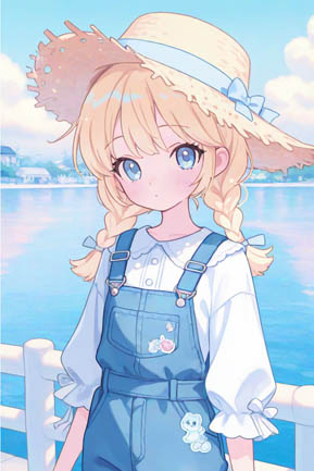 脱衣キャラ選択 / ロングヘア少女